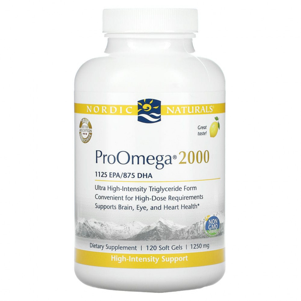 ������ ������ Nordic Naturals, ProOmega 2000, �����, 1,250 ��, 120 ������ ��������  IHerb (������) ����