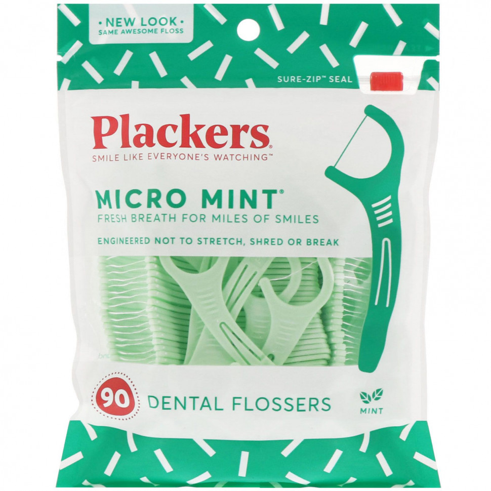  Plackers, Micro Mint,   , , 90 .    -     , -, 