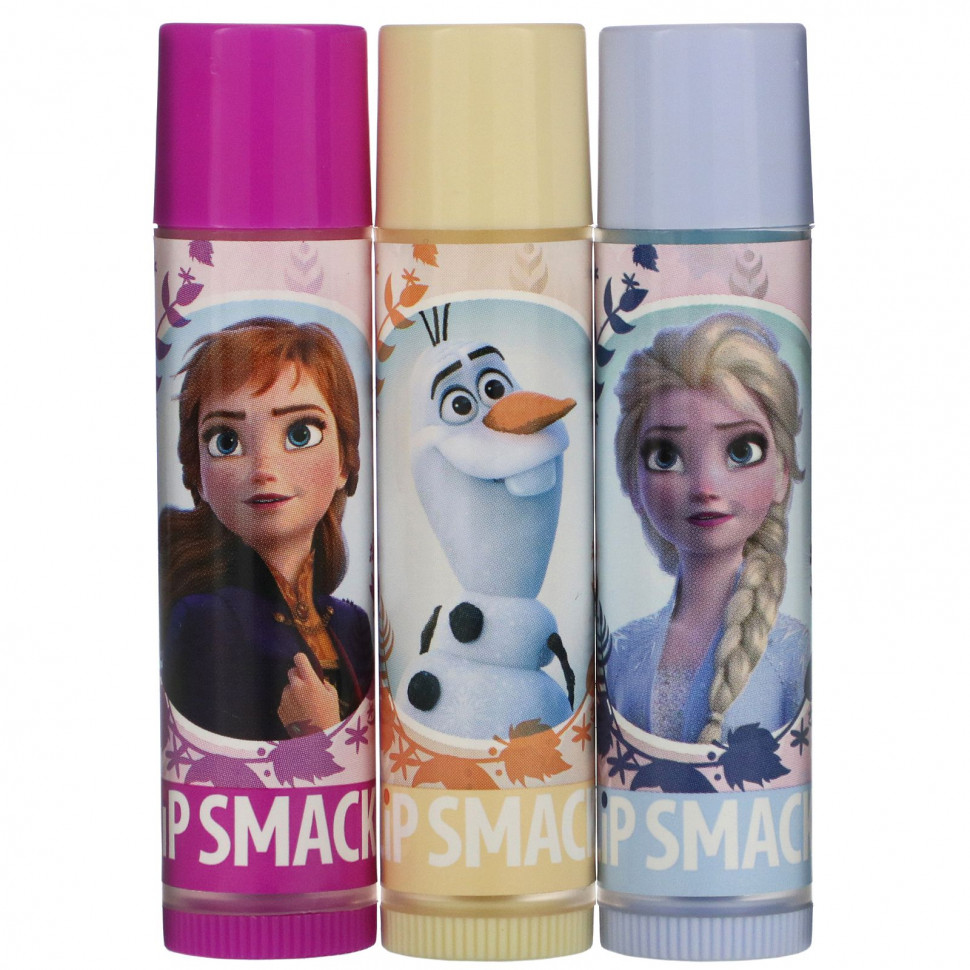 ������ ������ Lip Smacker, Frozen II, ������� ��� ���, ���� � ��������, 3 ��., 12,0 � (0,42 �����)  IHerb (������) ����
