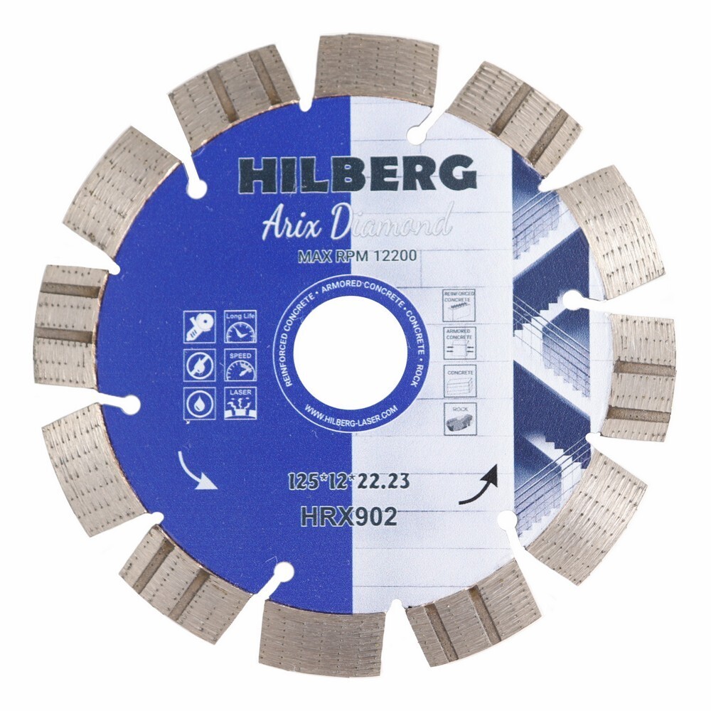 ������ ������ ���� �������� �� ������������� ������ Hilberg Arix Diamond 125�22,2�2,2 �� ��������������� ��� ���������� ����� ��� (HRX902)   ����