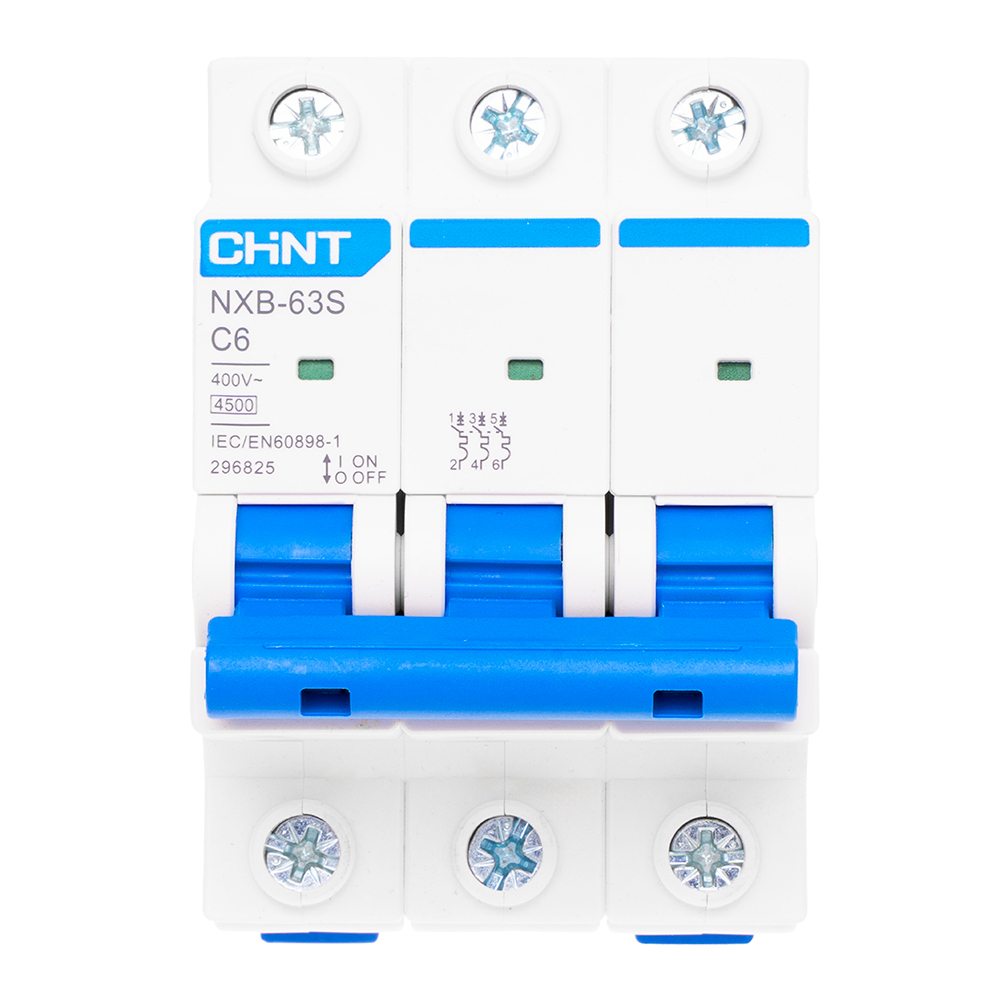������ ������ �������������� ����������� ��������� Chint NXB-63S 3P 6� ��� C 4,5 �� 400 � (296825)   ����