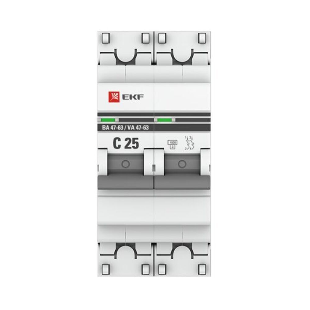 ������ ������ �������������� ����������� ��������� EKF PROxima �� 47-63N 2P 25� ��� C 4,5 �� 230 � (M634225C)   ����