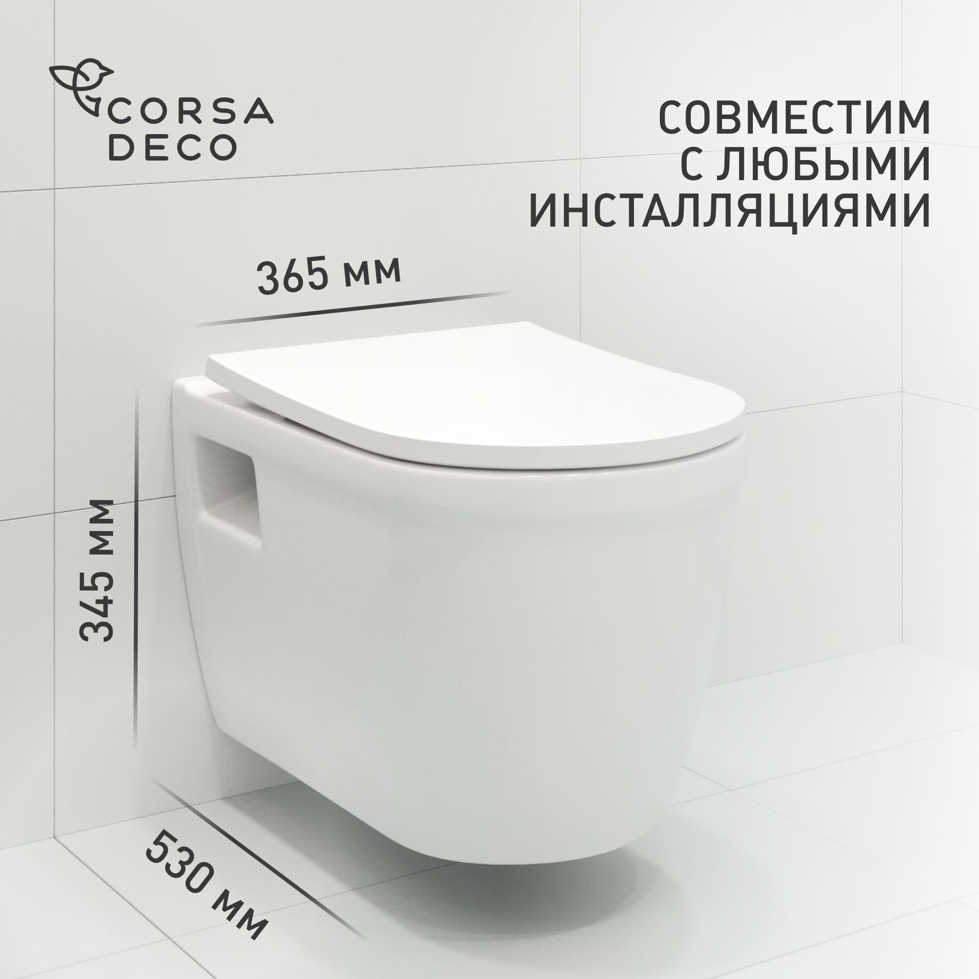 ������ ������ ������ ��������� Corsa Deco DX Rimless ������������ � �������� ��������� ��������� (WHDX530RS)   ����