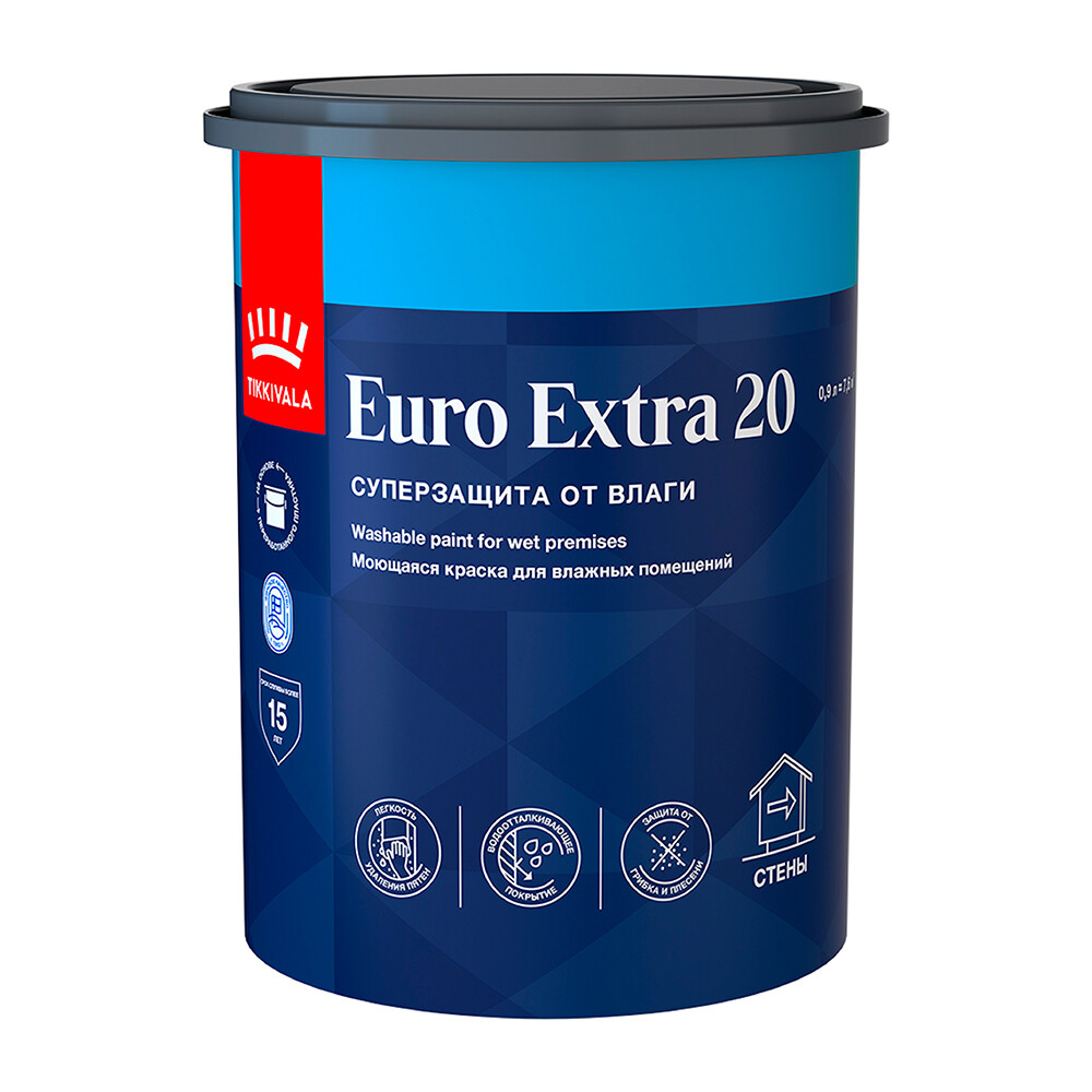 ������ ������ ������ �������� Tikkurila/Tikkivala Euro Extra 20 ���� � ����� 0,9 �   ����