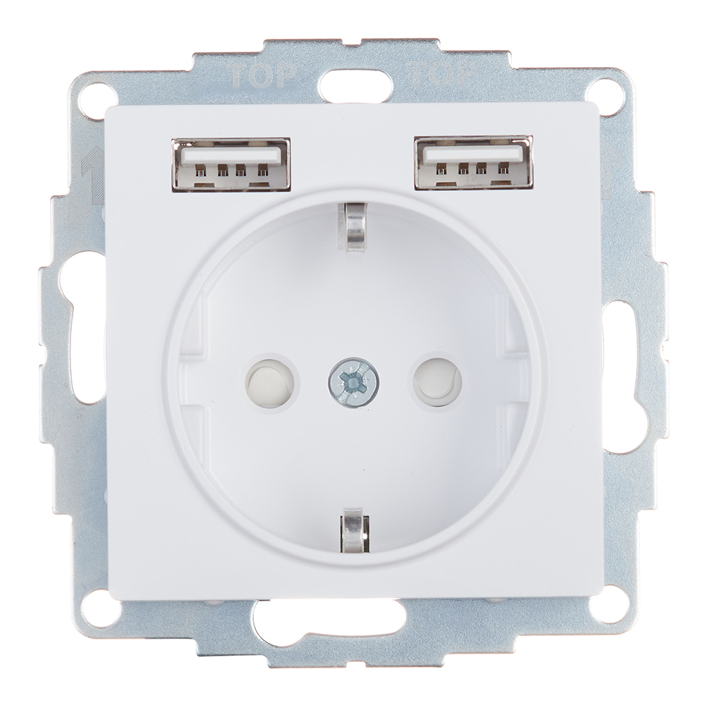 ������ ������ ������� Systeme Electric AtlasDesign ������������ ����� 2�USB-� (ATN000130)   ����