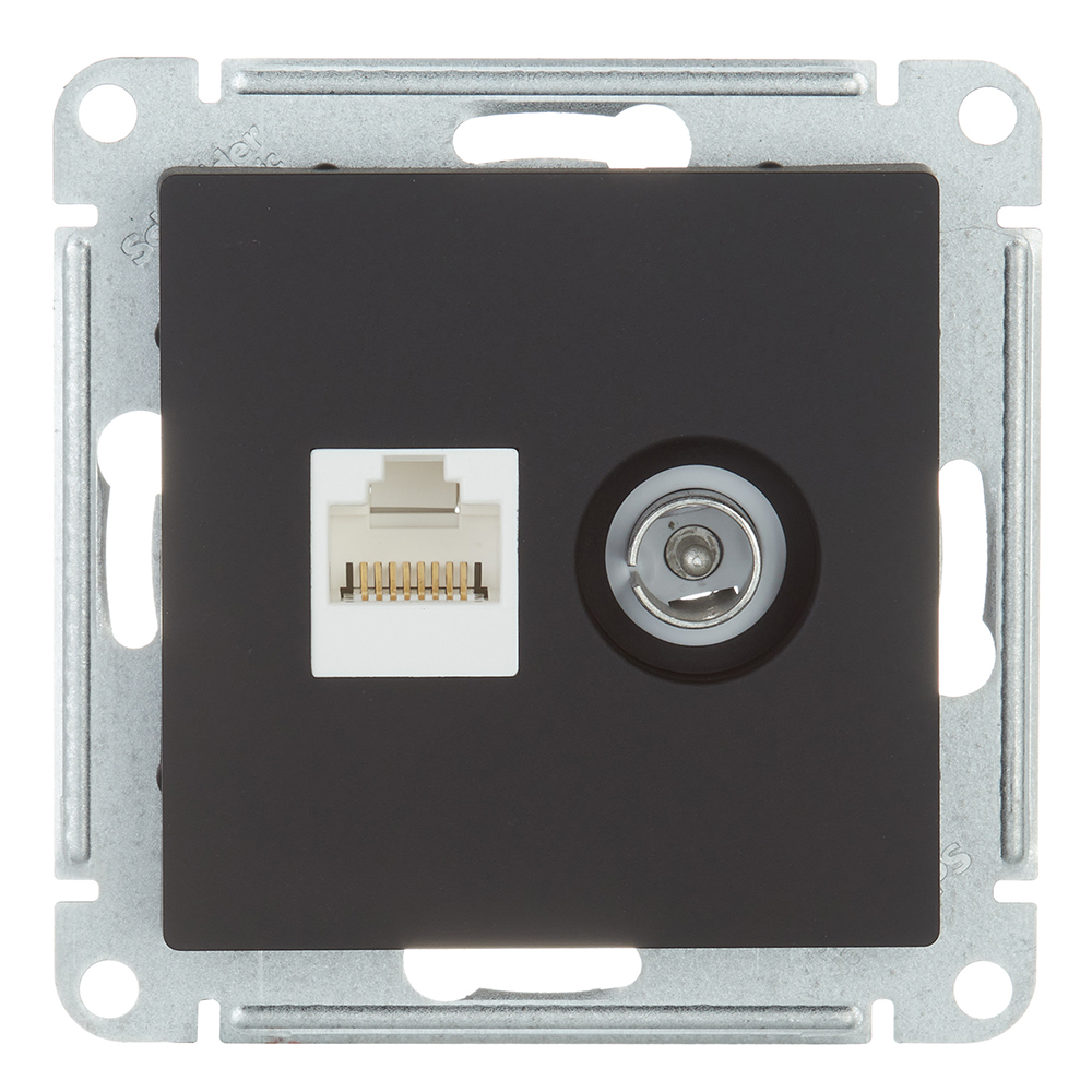 ������ ������ ������� �������������/ ������������ Systeme Electric AtlasDesign ������������ ������ TV/ RJ45 (ATN001089)   ����