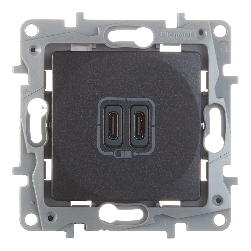 ������ ������ ������� USB Legrand Etika ������������ �������� 2�USB Type-C (672635)   ����