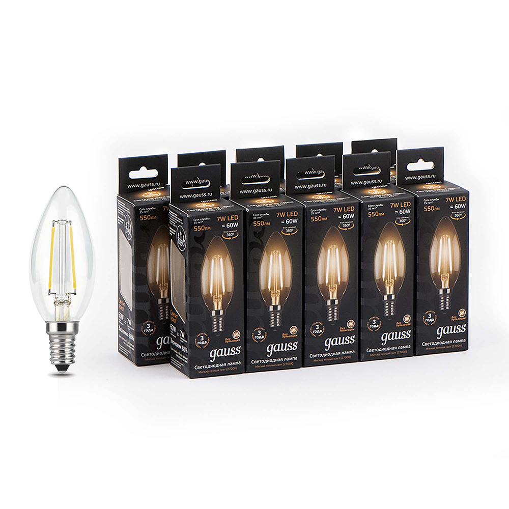 ������ ������ ����� ������������ ����������� Gauss E14  2700� 7 �� 150-265 � ����� ���������� (10 ��.)   ����
