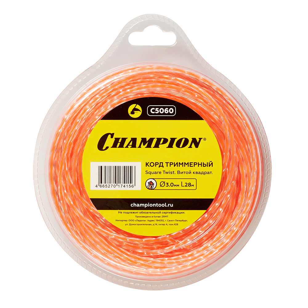 ������ ������ ����� ��� �������� Champion Square Twist DUO ����� ������� 3 �� � 28 � ������� (C5060)   ����
