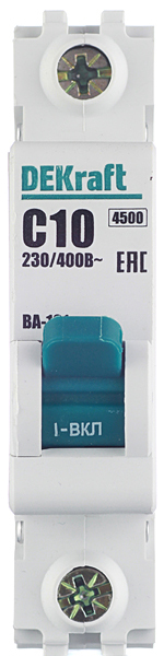 ������ ������ �������������� ����������� ��������� Dekraft BA-101 1P 10� ��� C 4,5 �� 230/400 � (11053DEK)   ����