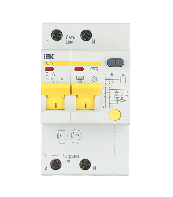 ������ ������ ������� ���������������� IEK Karat ��-12 16� 1P+N ��� AC 30 �� 4,5 �� (MAD10-2-016-C-030)   ����