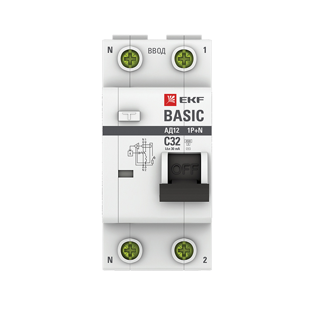 ������ ������ ������� ���������������� EKF Basic ��-12 32� 1P+N ��� AC 30 �� 4,5 �� (DA12-32-30-bas)   ����