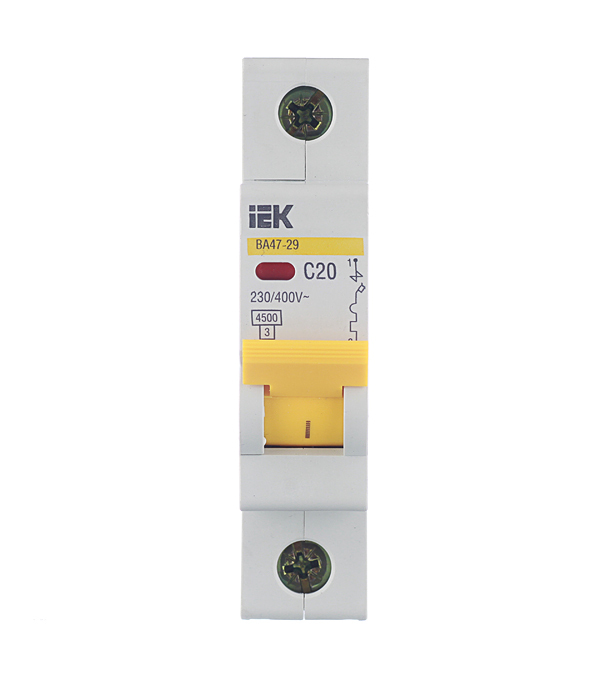 ������ ������ �������������� ����������� ��������� IEK Karat �� 47-29 1P 20� ��� C 4,5 �� 230/400 � (MVA20-1-020-C)   ����