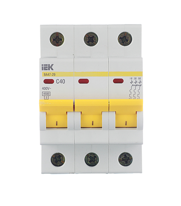������ ������ �������������� ����������� ��������� IEK Karat �� 47-29 3P 40� ��� C 4,5 �� 400 � (MVA20-3-040-C)   ����