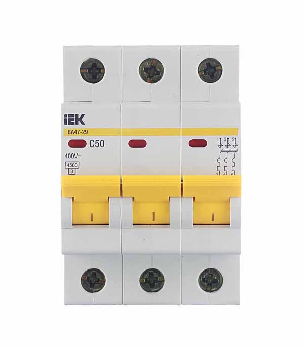������ ������ �������������� ����������� ��������� IEK Karat �� 47-29 3P 50� ��� C 4,5 �� 400 � (MVA20-3-050-C)   ����