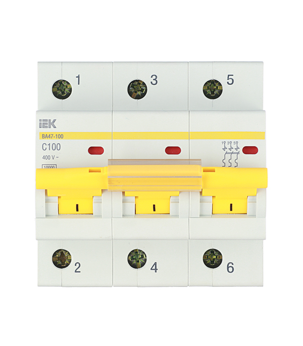 ������ ������ �������������� ����������� ��������� IEK Karat �� 47-100 3P 100� ��� C 10 �� 400 � (MVA40-3-100-C)   ����