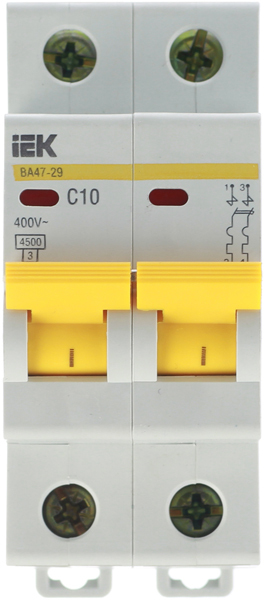 ������ ������ �������������� ����������� ��������� IEK Karat �� 47-29 2P 10� ��� C 4,5 �� 400 � (MVA20-2-010-C)   ����