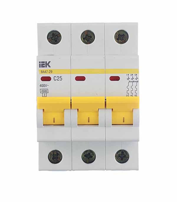 ������ ������ �������������� ����������� ��������� IEK Karat �� 47-29 3P 25� ��� C 4,5 �� 400 � (MVA20-3-025-C)   ����