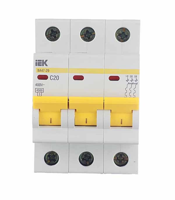 ������ ������ �������������� ����������� ��������� IEK Karat �� 47-29 3P 20� ��� C 4,5 �� 400 � (MVA20-3-020-C)   ����
