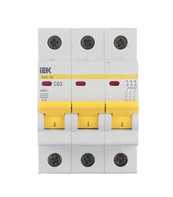 ������ ������ �������������� ����������� ��������� IEK Karat �� 47-29 3P 63� ��� C 4,5 �� 400 � (MVA20-3-063-C)   ����