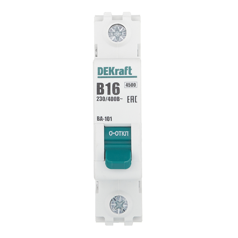 ������ ������ �������������� ����������� ��������� Dekraft BA-101 1P 16� ��� B 4,5 �� 230/400 � (11006DEK)   ����