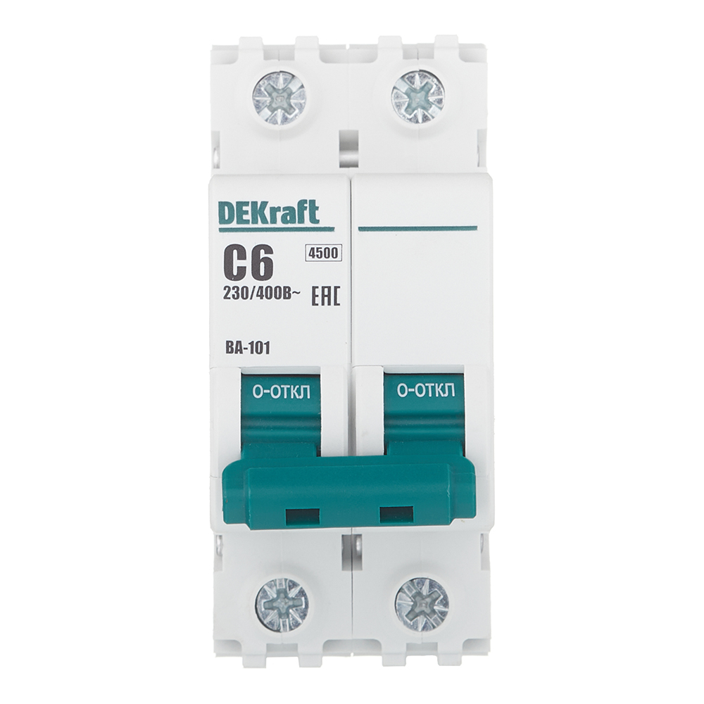 ������ ������ �������������� ����������� ��������� Dekraft BA-101 2P 6� ��� C 4,5 �� 230/400 � (11064DEK)   ����