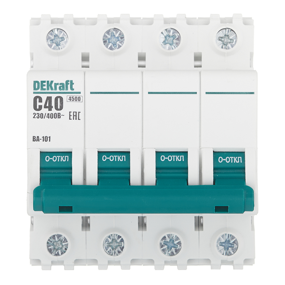 ������ ������ �������������� ����������� ��������� Dekraft BA-101 4� 40� ��� C 4,5 �� 230/400 � (11094DEK)   ����