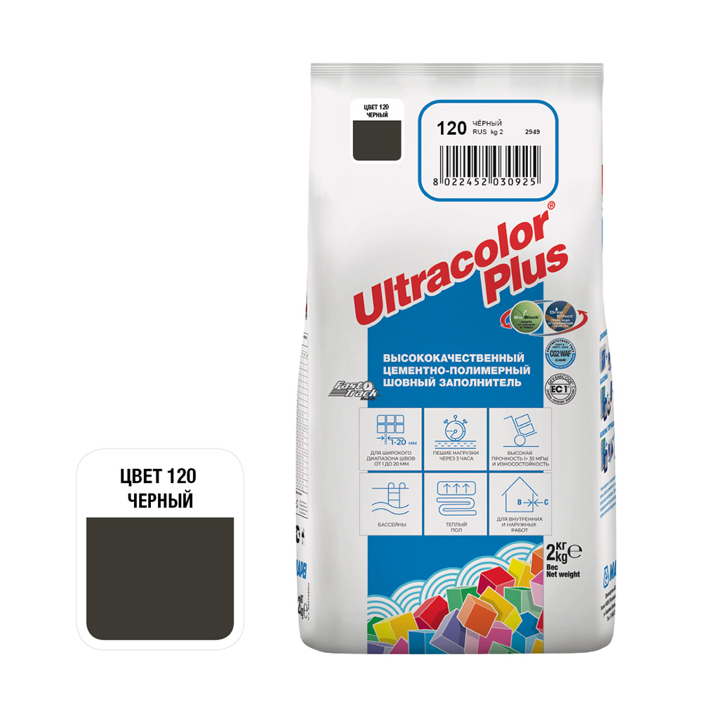 ������ ������ ������� ��������� Mapei Ultracolor Plus 120 ������ 2 ��   ����