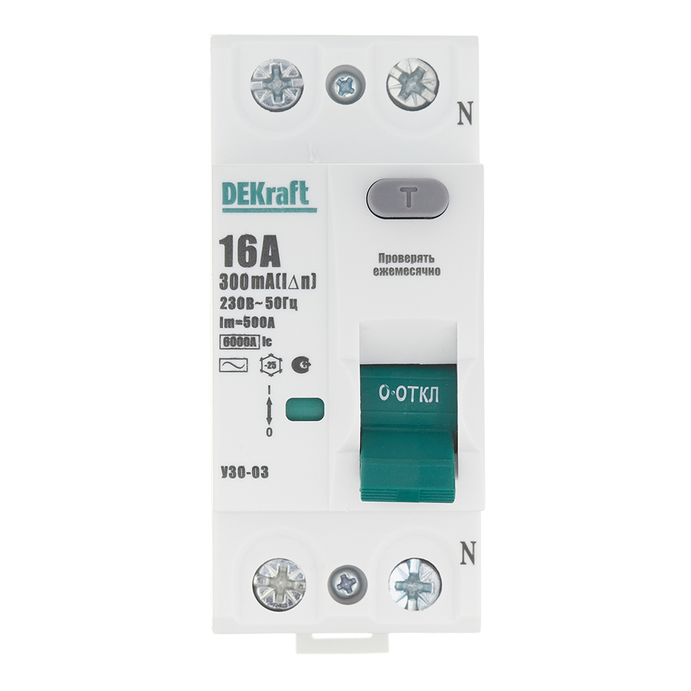 ������ ������ ��� Dekraft ���-03 16� 1P+N ��� AC 300 �� 6 �� ���������� (14067DEK)   ����