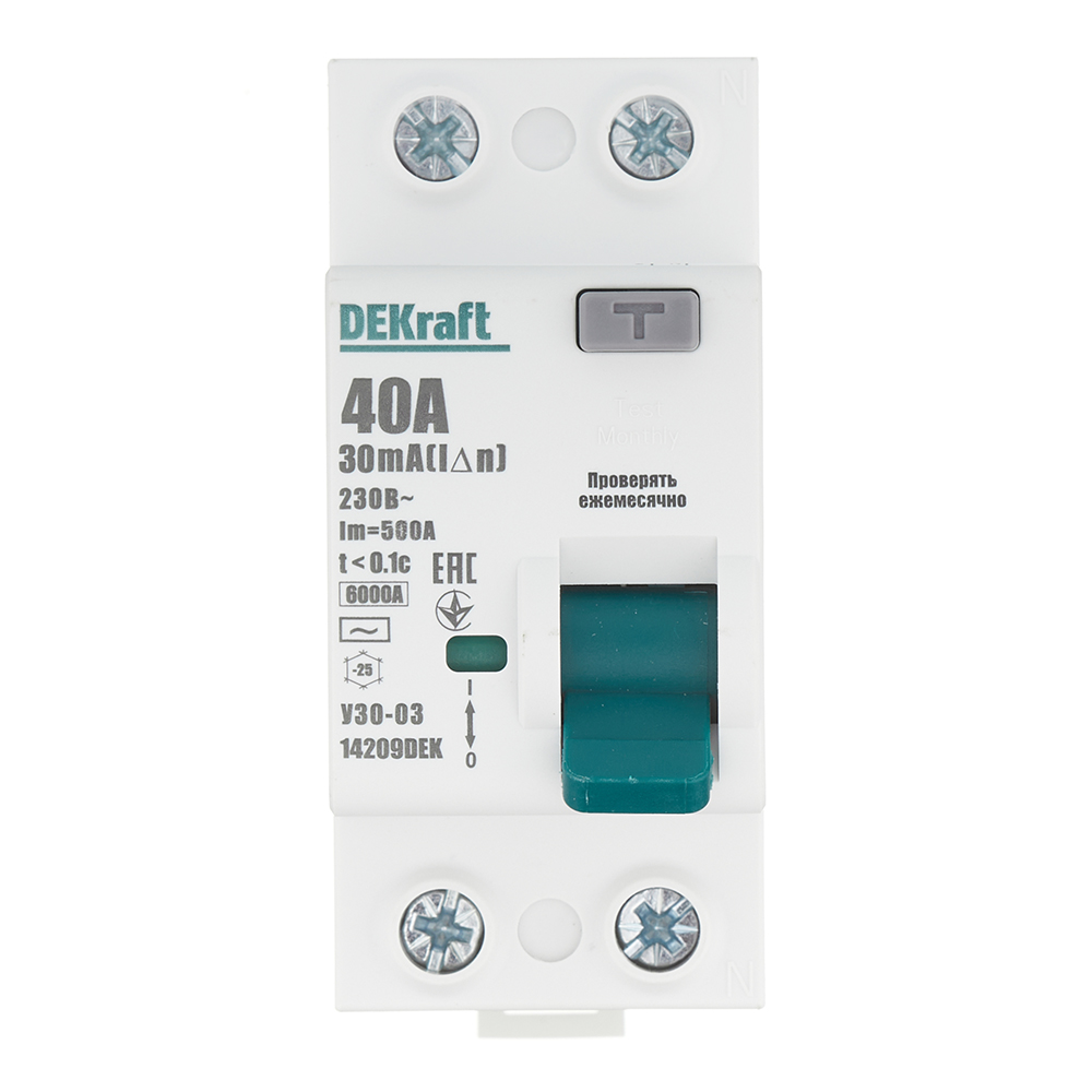 ������ ������ ��� Dekraft ���-03 40� 1P+N ��� AC 30 �� 6 �� ���������� (14209DEK)   ����