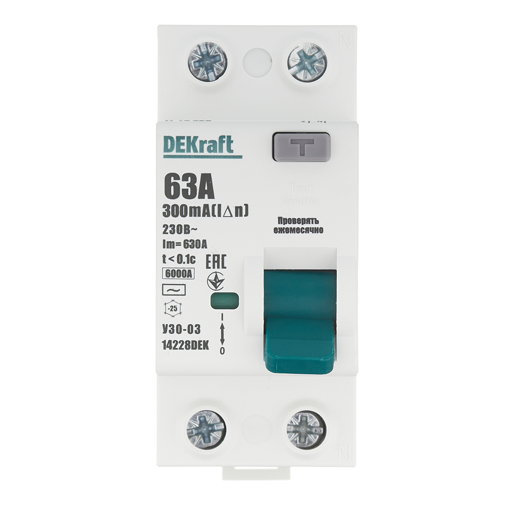������ ������ ��� Dekraft ���-03 63� 1P+N ��� AC 300 �� 6 �� ���������� (14228DEK)   ����