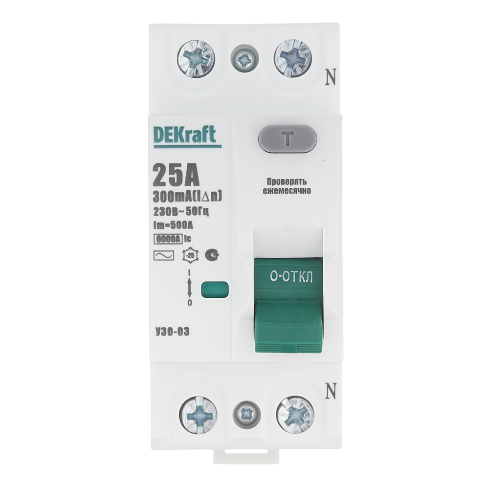������ ������ ��� Dekraft ���-03 25� 1P+N ��� AC 300 �� 6 �� ���������� (14068DEK)   ����