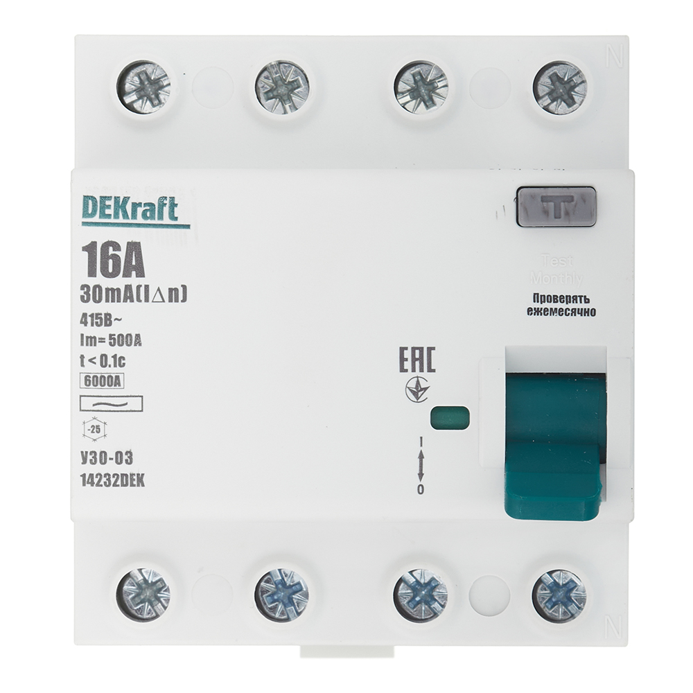 ������ ������ ��� Dekraft ���-03 16� 3P+N ��� AC 30 �� 6 �� ���������� (14232DEK)   ����