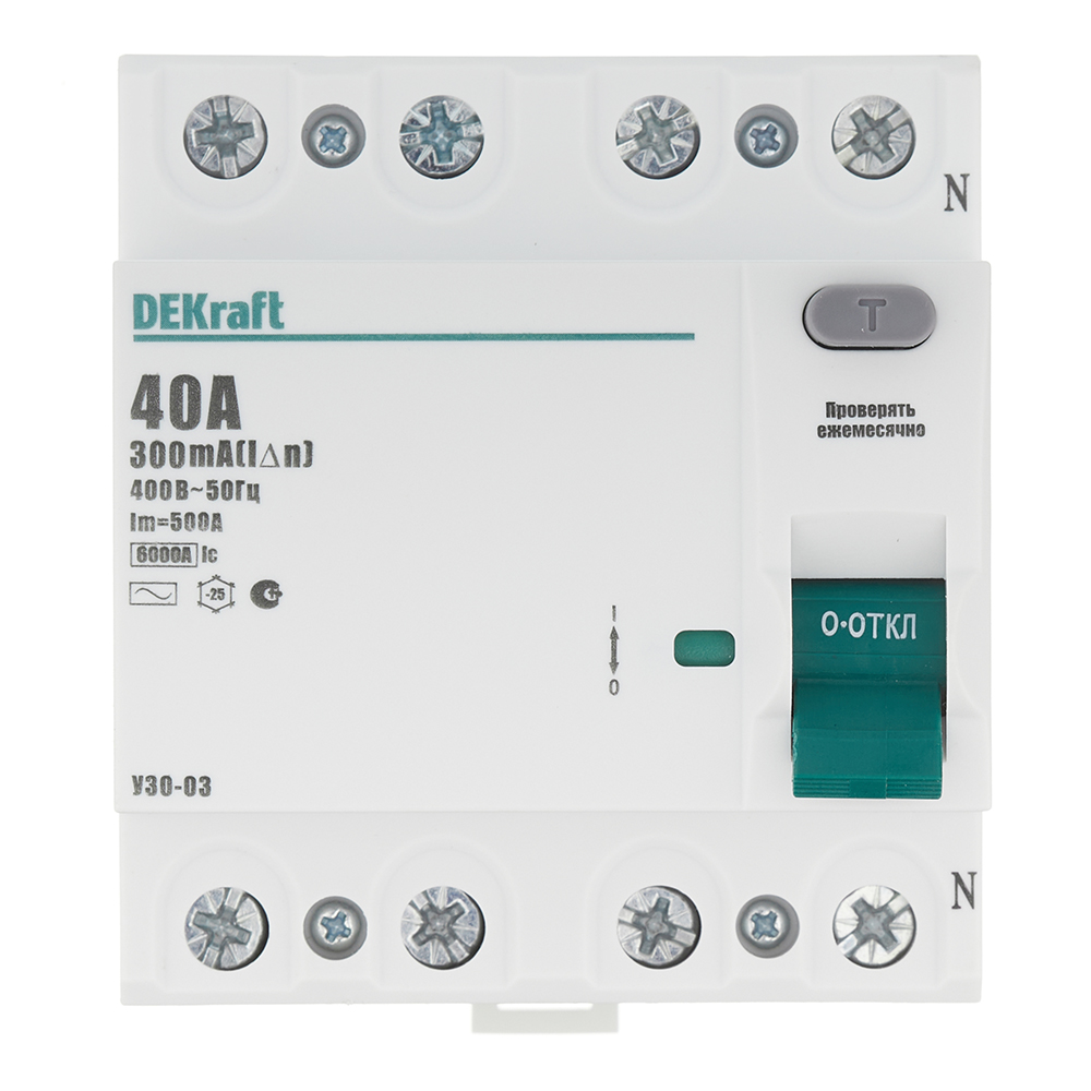 ������ ������ ��� Dekraft ���-03 40� 3P+N ��� AC 300 �� 6 �� ���������� (14094DEK)   ����