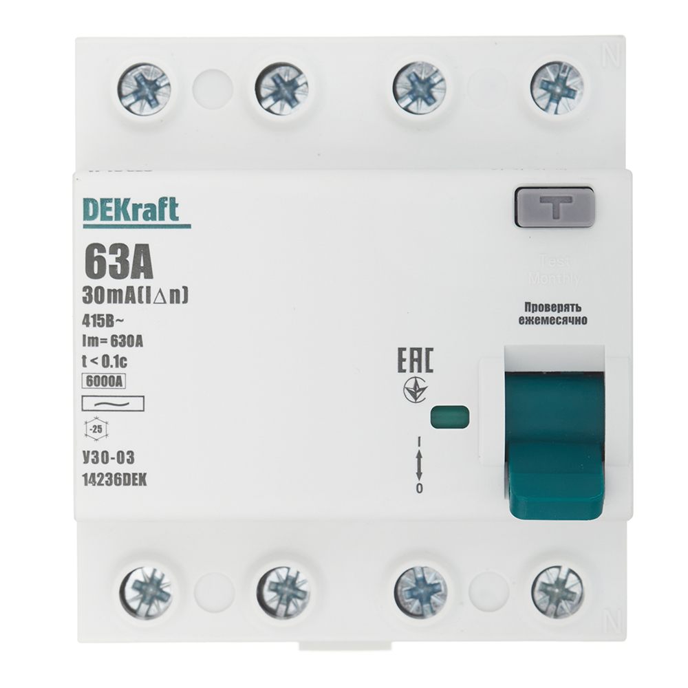 ������ ������ ��� Dekraft ���-03 63� 3P+N ��� AC 30 �� 6 �� ���������� (14236DEK)   ����