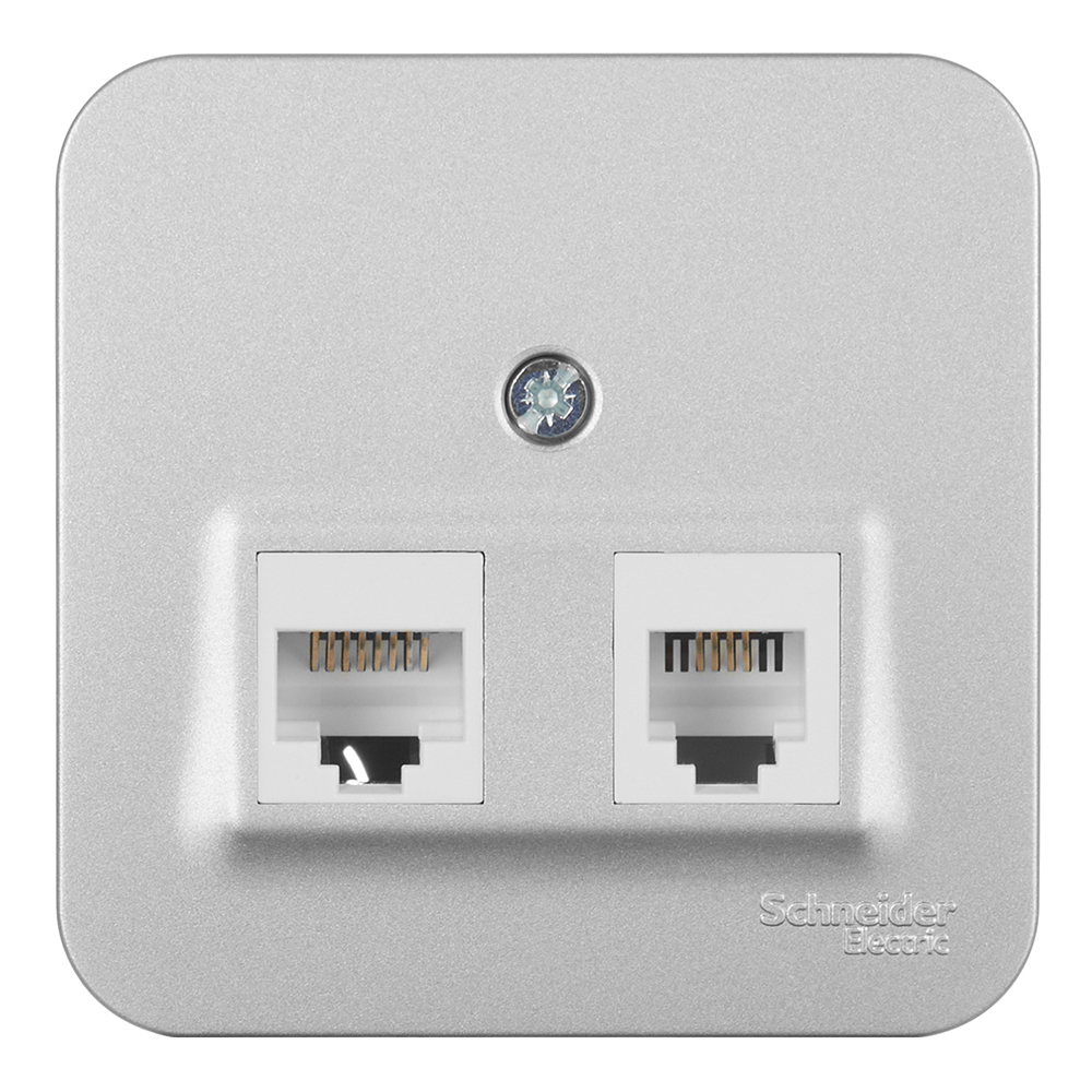 ������ ������ ������� ������������/ ���������� Systeme Electric Blanca ��������� �������� RJ11/ RJ45 (BLNIA045113)   ����