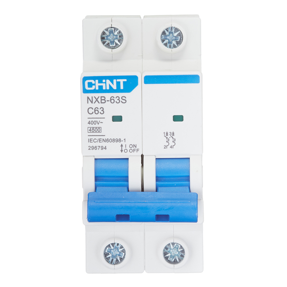 ������ ������ �������������� ����������� ��������� Chint NXB-63S 2P 63� ��� C 4,5 �� 400 � (296794 Chint)   ����