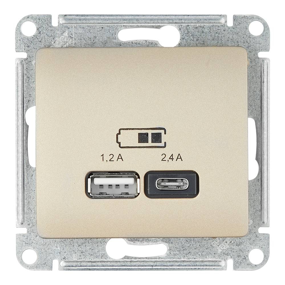 ������ ������ ������� USB Systeme Electric Glossa ������������ ����� USB-A/ Type-C (GSL000439)   ����