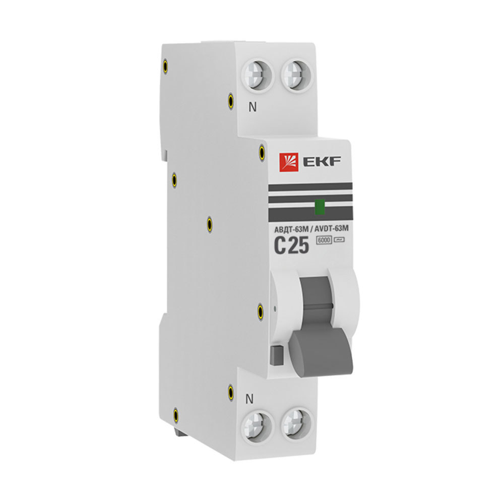 ������ ������ ������� ���������������� EKF PROxima ����-63� 25� 1P+N ��� AC 30 �� 6 �� (DA63M-25-30)   ����