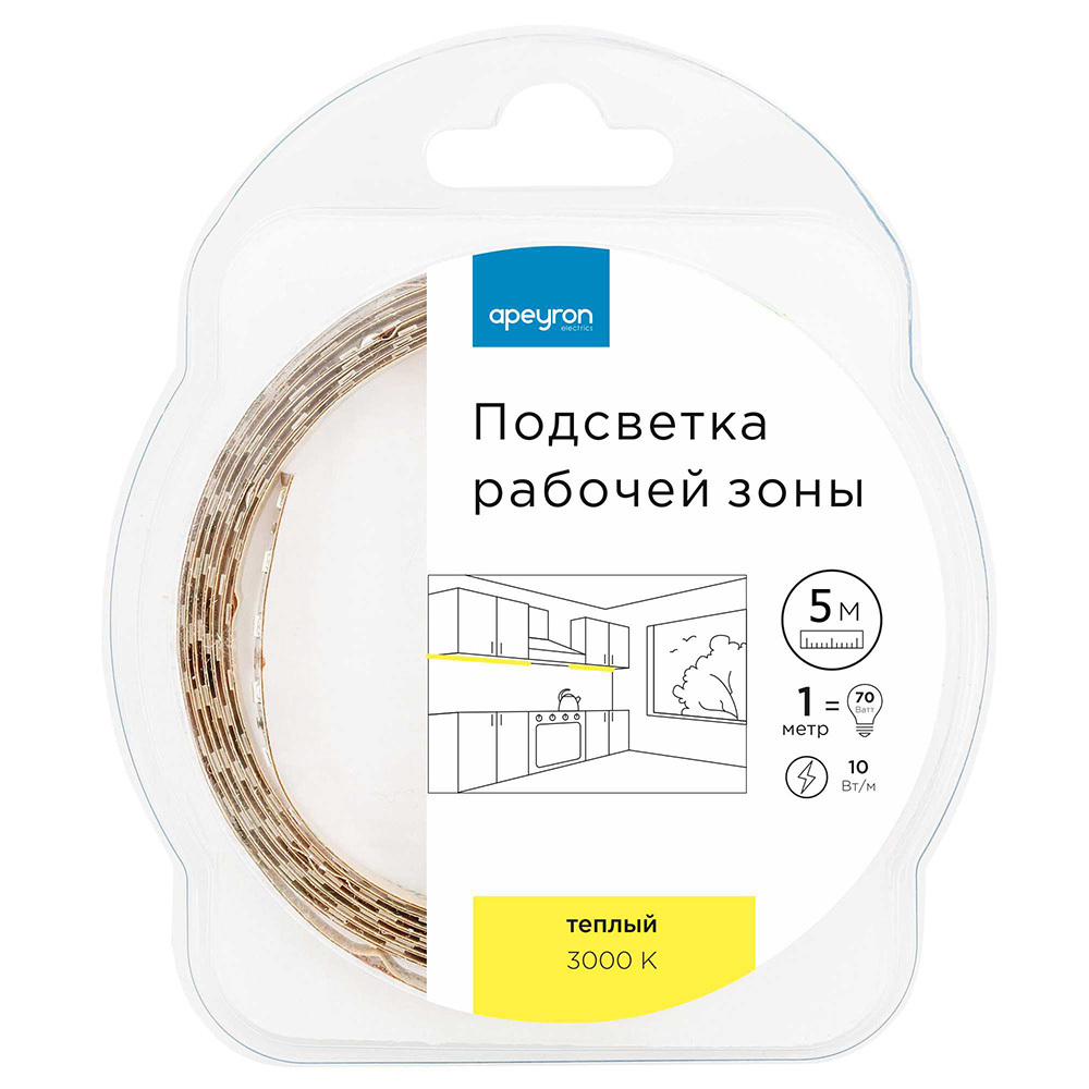 ������ ������ ����� ������������ SMD 5050 3000� 12 � 14,4 ��/� 5 � IP20 Apeyron (226���)   ����