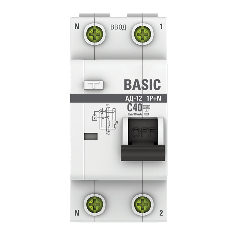 ������ ������ ������� ���������������� EKF Basic ��-12 40� 1P+N ��� AC 30 �� 4,5 �� (DA12-40-30-bas)   ����