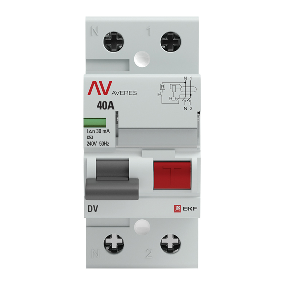 ������ ������ ��� EKF Averes DV 40� 1P+N ��� A 30 �� 10 �� (rccb-2-40-30-a-av)   ����