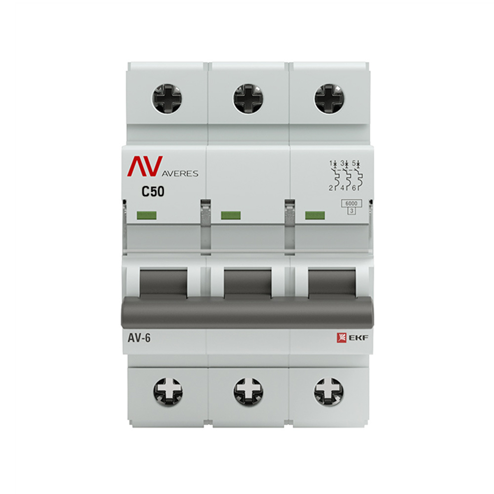 ������ ������ �������������� ����������� ��������� EKF Averes AV-8 3� 50� ��� C 6 �� 400 � (mcb6-3-50C-av)   ����