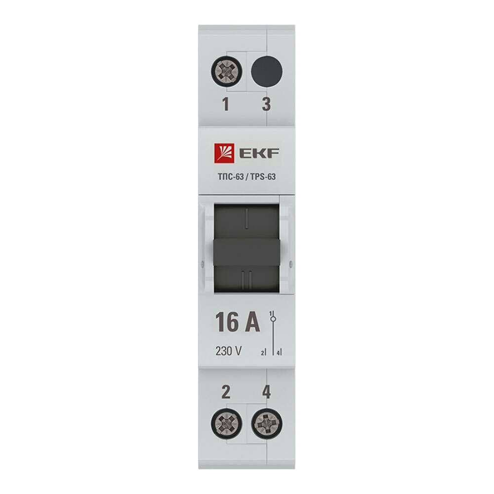 ������ ������ ��������������� ������������� EKF PROxima ���-63 1� 16� 230 � �� DIN-����� (TPS116)   ����