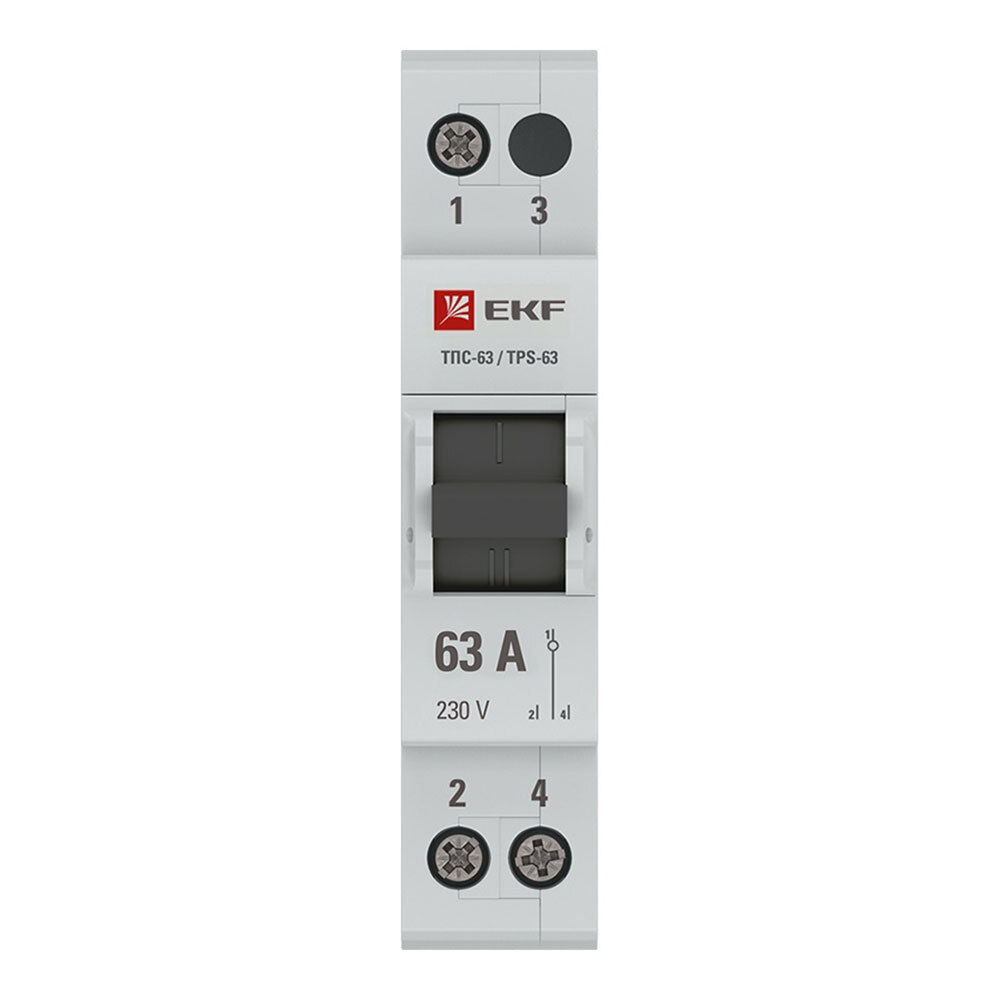 ������ ������ ��������������� ������������� EKF PROxima ���-63 1� 63� 4,5 �� 230 � �� DIN-����� (TPS163)   ����