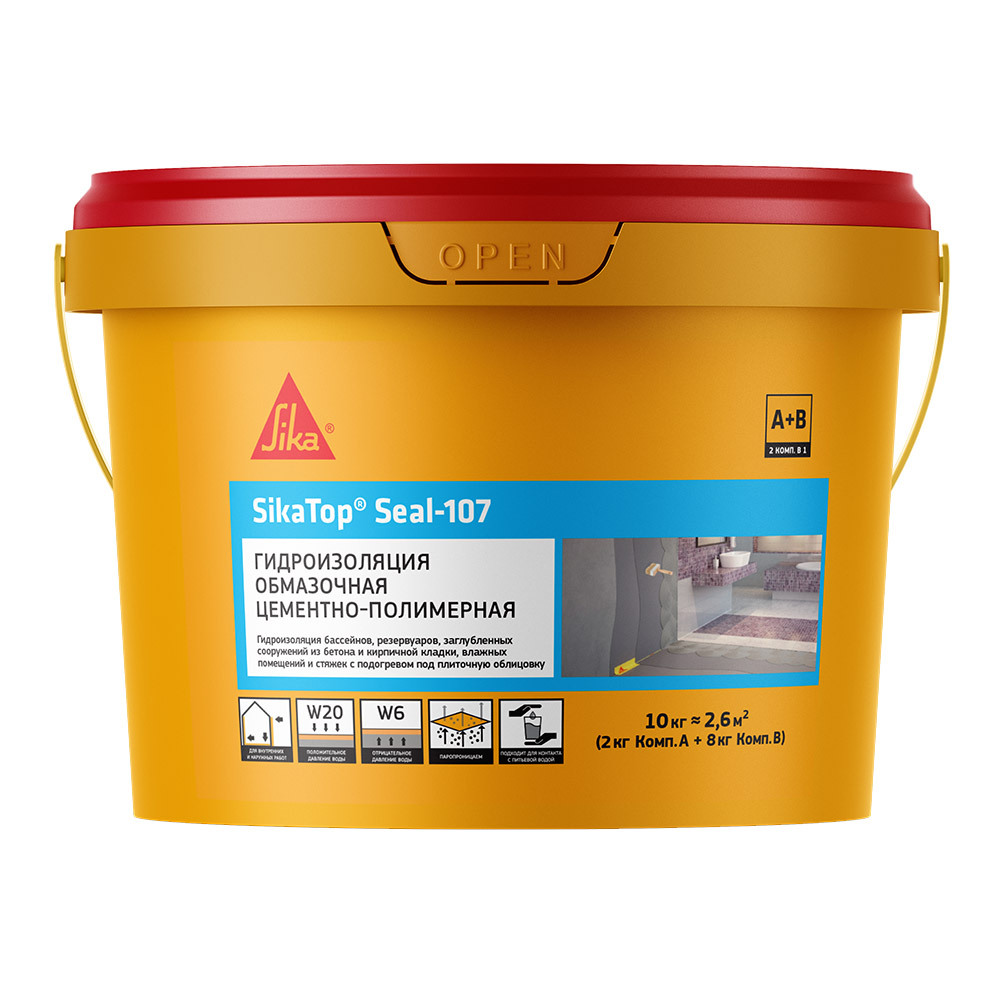 ������ ������ ������������� ��������-���������� Sika SikaTop Seal-107 2� 10 ��   ����