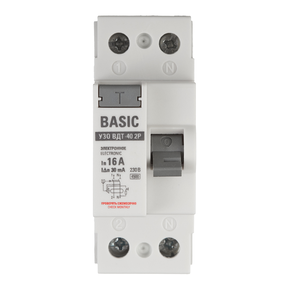 ������ ������ ��� EKF Basic ���-40 16� 1P+N ��� AC 30 �� 4,5 �� (elcb-2-16-30e-sim)   ����