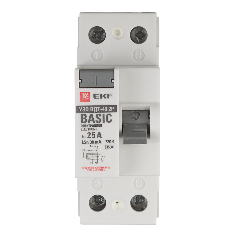 ������ ������ ��� EKF Basic ���-40 25� 1P+N ��� AC 30 �� 4,5 �� (elcb-2-25-30e-sim)   ����