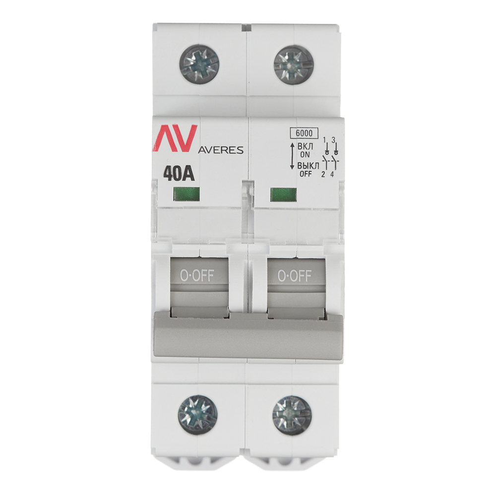 ������ ������ ����������� �������� EKF Averes AVN 2P 40� 230 � �� DIN-����� (avn-2-40-av)   ����