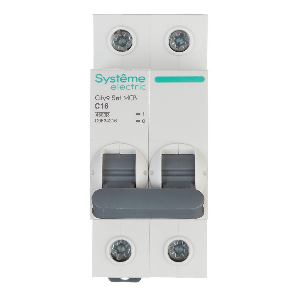 ������ ������ �������������� ����������� ��������� Systeme Electric City9 Set 2P 16� ��� C 4,5 �� 230 � (C9F34216)   ����